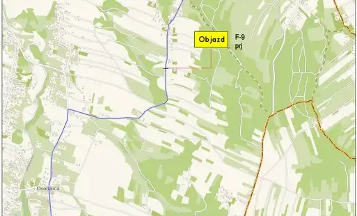 Informacja o czasowej zmianie organizacj iruchu w miejscowości Brzyście